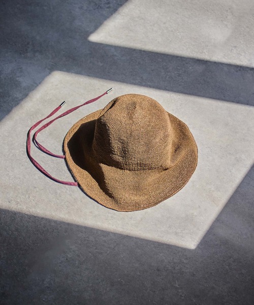 ROSE BUD(ローズバッド)の「(odds)PLAIN RIBBON HAT 26(ハット・レディース・ベージュ/ブラウン・ONE SIZE)」の1枚目の写真