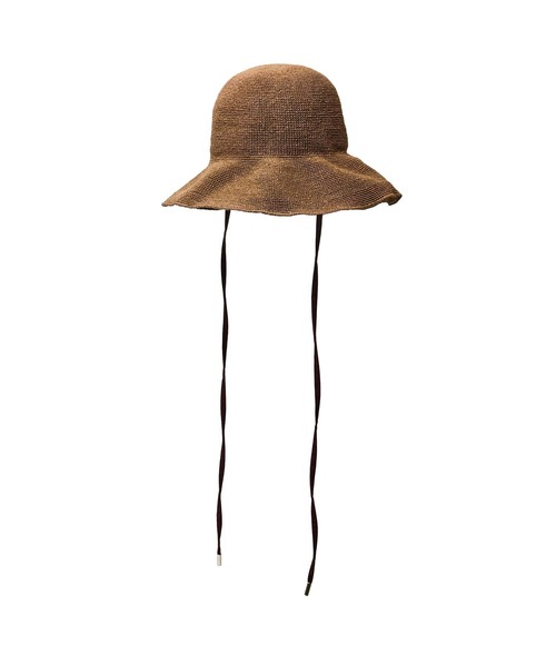 ROSE BUD(ローズバッド)の「(odds)PLAIN RIBBON HAT 26(ハット・レディース・ベージュ/ブラウン・ONE SIZE)」の9枚目の写真