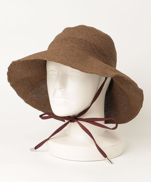 ROSE BUD(ローズバッド)の「(odds)PLAIN RIBBON HAT 26(ハット・レディース・ベージュ/ブラウン・ONE SIZE)」の11枚目の写真