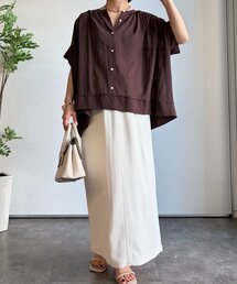 Jena espace merveilleux | ニットラインギャザーSH(シャツ/ブラウス)