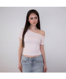 Sweet Angel Patchwork T-shirt [Pink]