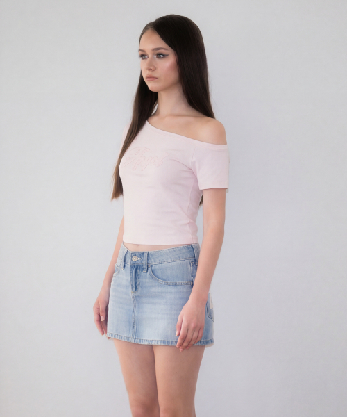 ROSEFRANTZ（ロゼフランツ）の「Sweet Angel Patchwork T-shirt [Pink]（Tシャツ/カットソー・レディース・PINK・OS）」の3枚目の写真