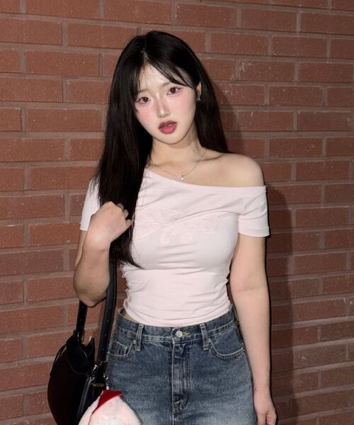 ROSEFRANTZ（ロゼフランツ）の「Sweet Angel Patchwork T-shirt [Pink]（Tシャツ/カットソー・レディース・PINK・OS）」の10枚目の写真