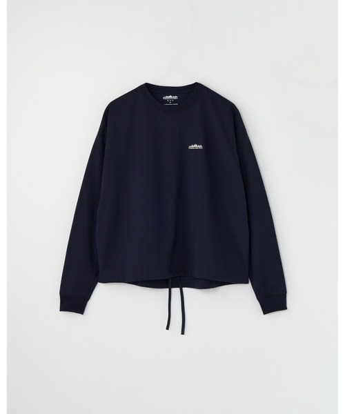 THOUSAND MILE（サウザンドマイル）の「[L's]裾ギャザー ロングスリーブTシャツ T/C JERSEY<抗菌防臭、吸水速乾、毛玉防止>（Tシャツ/カットソー・レディース・グレー/ブラック/ネイビー/チャコールグレー・FREE）」の4枚目の写真
