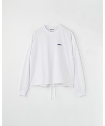 [L's]裾ギャザー ロングスリーブTシャツ T/C JERSEY<抗菌防臭、吸水速乾、毛玉防止>