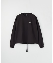[L's]裾ギャザー ロングスリーブTシャツ T/C JERSEY<抗菌防臭、吸水速乾、毛玉防止>