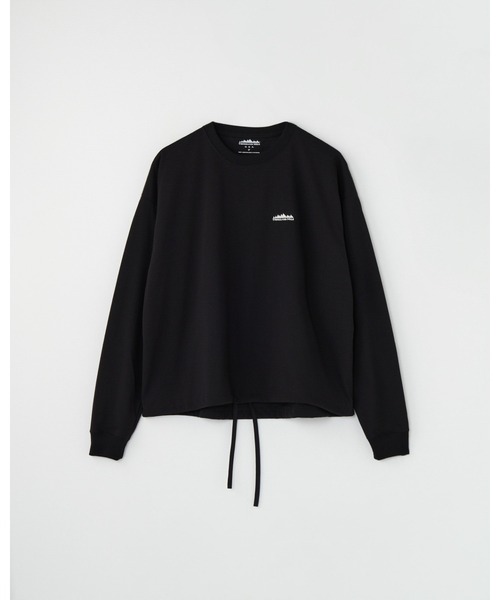 THOUSAND MILE（サウザンドマイル）の「[L's]裾ギャザー ロングスリーブTシャツ T/C JERSEY<抗菌防臭、吸水速乾、毛玉防止>（Tシャツ/カットソー・レディース・グレー/ブラック/ネイビー/チャコールグレー・FREE）」の2枚目の写真