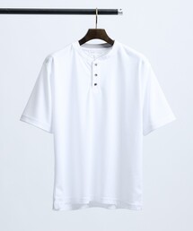ABAHOUSE GRAY | サカリバ レイヤード ヘンリーネック Tシャツ(Tシャツ/カットソー)