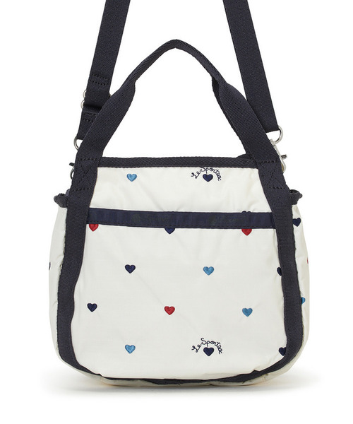 LeSportsac(レスポートサック)の「SMALL JENNI トリコロールハートエンブロイダリー(ショルダーバッグ・レディース・ホワイト・FREE)」の6枚目の写真