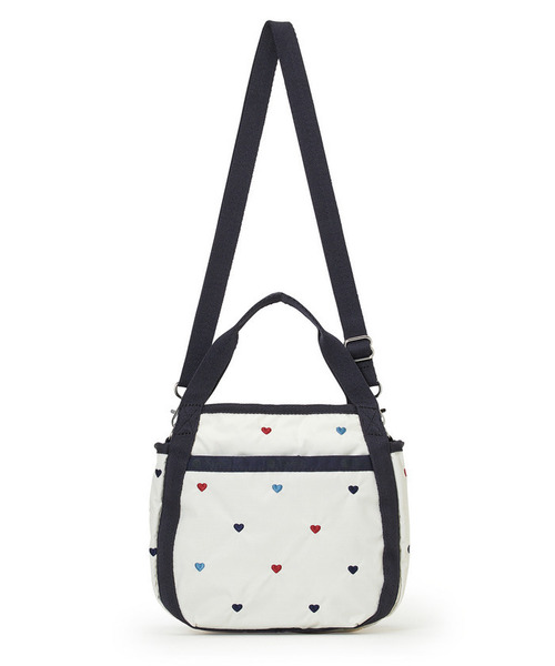 LeSportsac(レスポートサック)の「SMALL JENNI トリコロールハートエンブロイダリー(ショルダーバッグ・レディース・ホワイト・FREE)」の7枚目の写真