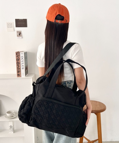 wears(ウェアーズ)の「【大容量・多収納】キルティング2wayボストンバッグ マザーズバッグ(ボストンバッグ・レディース・アイボリー/ベージュ/ブラック/ピンク・FREE)」の20枚目の写真