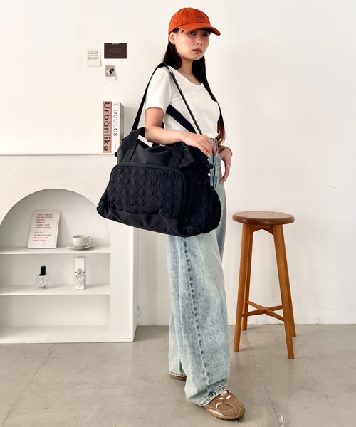wears(ウェアーズ)の「【大容量・多収納】キルティング2wayボストンバッグ マザーズバッグ(ボストンバッグ・レディース・アイボリー/ベージュ/ブラック/ピンク・FREE)」の21枚目の写真