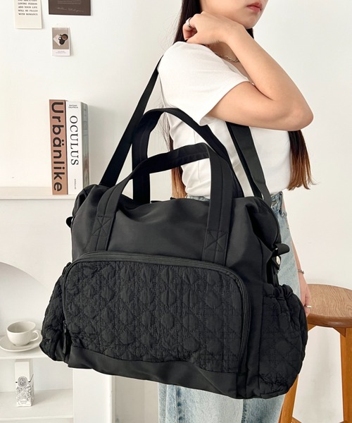wears(ウェアーズ)の「【大容量・多収納】キルティング2wayボストンバッグ マザーズバッグ(ボストンバッグ・レディース・アイボリー/ベージュ/ブラック/ピンク・FREE)」の18枚目の写真