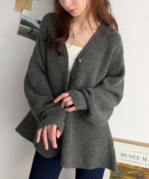 classicalelf(クラシカルエルフ)の「羽織るだけで大人フェミニン♪ペプラムニットカーディガン(長袖)(カーディガン/ボレロ・レディース・ブラウン/ブラック/アイボリー/チャコール・X-LARGE/SMALL/MEDIUM/LARGE)」の21枚目の写真