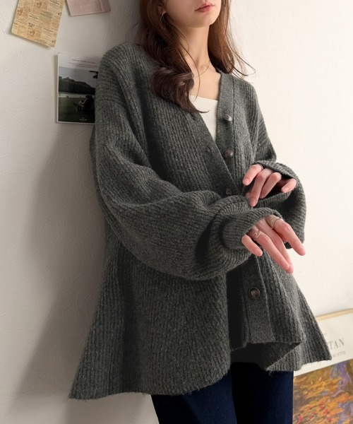 classicalelf(クラシカルエルフ)の「羽織るだけで大人フェミニン♪ペプラムニットカーディガン(長袖)(カーディガン/ボレロ・レディース・ブラウン/ブラック/アイボリー/チャコール・X-LARGE/SMALL/MEDIUM/LARGE)」の22枚目の写真