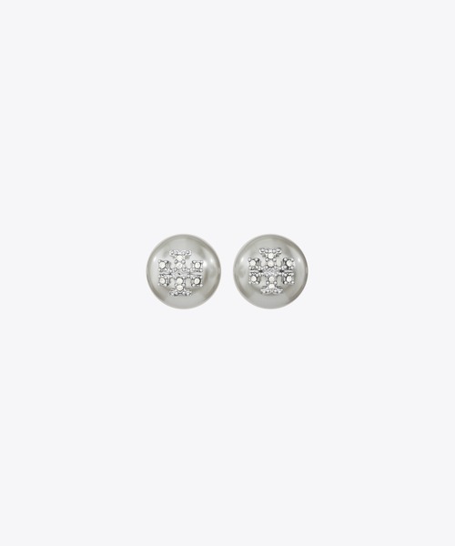 TORY BURCH(トリーバーチ)の「ムーンダンス パール スタッズピアス(ピアス(両耳用)・レディース・ライトグレー・ONE SIZE)」の1枚目の写真