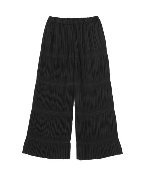 CRAFT STANDARD BOUTIQUE（クラフトスタンダードブティック）の「プリーツイージーパンツ（その他パンツ・レディース・ブルー/ブラック・FREE）」の6枚目の写真