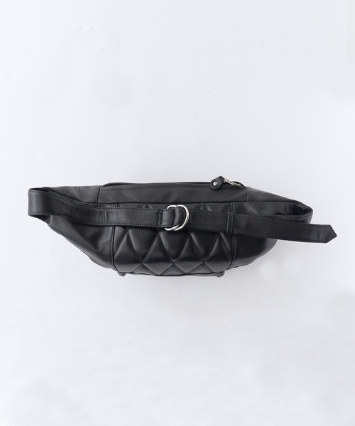 Schott(ショット)の「Schott/ショット RIDERS BODY BAG ライダースボディバッグ 本革 牛革 レザー メンズ 2026年 夏 夏服(ボディバッグ/ウエストポーチ・メンズ・ブラック・FREE)」の7枚目の写真