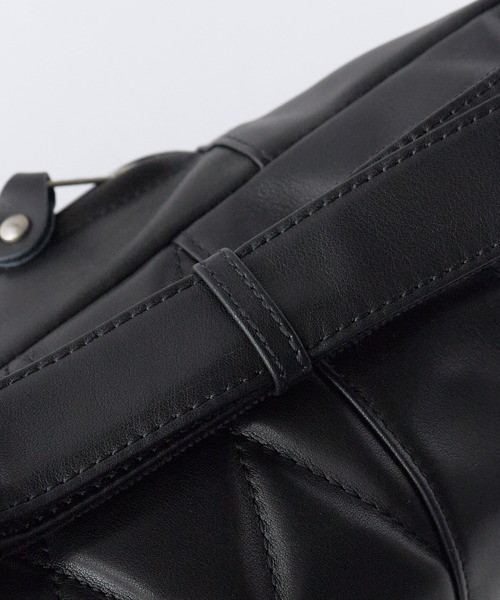 Schott(ショット)の「Schott/ショット RIDERS BODY BAG ライダースボディバッグ 本革 牛革 レザー メンズ 2026年 夏 夏服(ボディバッグ/ウエストポーチ・メンズ・ブラック・FREE)」の9枚目の写真