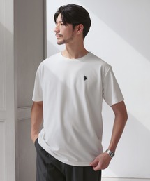U.S. POLO ASSN. 別注 ワンポイント刺繍 コンパクト半袖ベーシックTシャツ