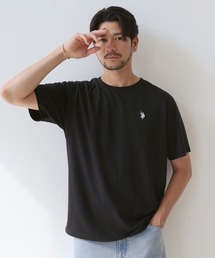 U.S. POLO ASSN. 別注 ワンポイント刺繍 コンパクト半袖ベーシックTシャツ