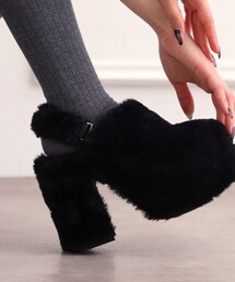 SIDE CUT STACKED FLAT SHOES（パンプス）｜CLANE（クラネ）の