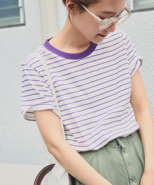Spick & Span(スピックアンドスパン)の「a&m コンパクトボーダーTEE(Tシャツ/カットソー・レディース・その他9/その他2/その他13・FREE)」の2枚目の写真
