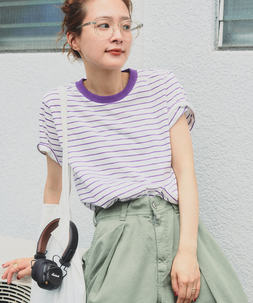 Spick & Span(スピックアンドスパン)の「a&m コンパクトボーダーTEE(Tシャツ/カットソー・レディース・その他9/その他2/その他13・FREE)」の4枚目の写真