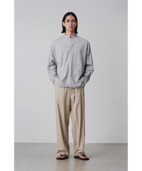 YLEVE(イレーヴ)の「YLEVE / COTTON STRIPE CHECK PULL OVER SHIRT(シャツ/ブラウス・メンズ・ブラック系その他/ホワイト系その他2・5/4/3)」の3枚目の写真