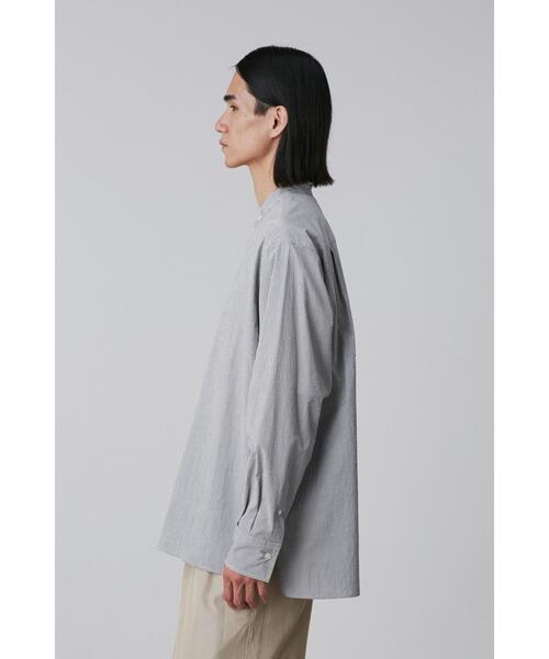 YLEVE(イレーヴ)の「YLEVE / COTTON STRIPE CHECK PULL OVER SHIRT(シャツ/ブラウス・メンズ・ブラック系その他/ホワイト系その他2・5/4/3)」の4枚目の写真