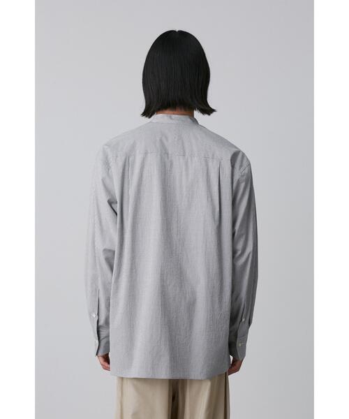 YLEVE(イレーヴ)の「YLEVE / COTTON STRIPE CHECK PULL OVER SHIRT(シャツ/ブラウス・メンズ・ブラック系その他/ホワイト系その他2・5/4/3)」の5枚目の写真