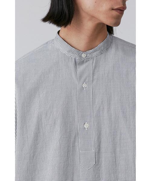YLEVE(イレーヴ)の「YLEVE / COTTON STRIPE CHECK PULL OVER SHIRT(シャツ/ブラウス・メンズ・ブラック系その他/ホワイト系その他2・5/4/3)」の6枚目の写真