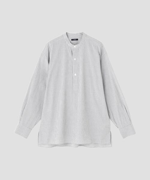 YLEVE(イレーヴ)の「YLEVE / COTTON STRIPE CHECK PULL OVER SHIRT(シャツ/ブラウス・メンズ・ブラック系その他/ホワイト系その他2・5/4/3)」の13枚目の写真