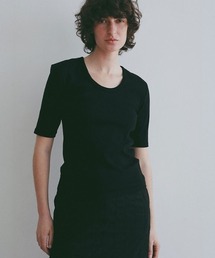 ETRE TOKYO | ボールドショルダーUネックTee(Tシャツ/カットソー)