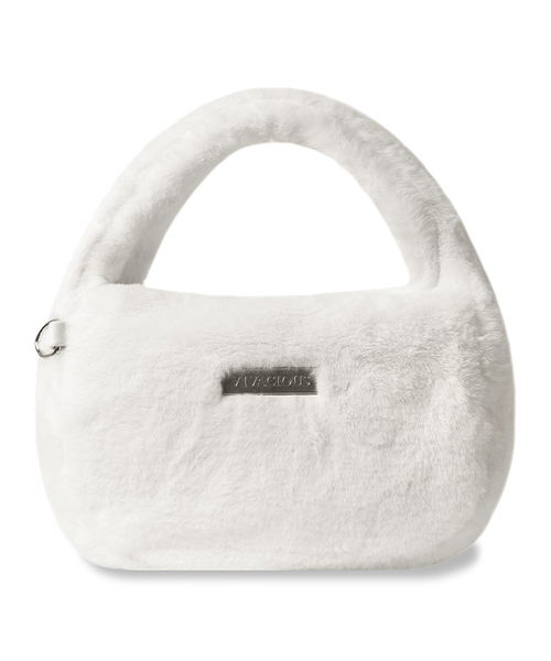 Vivacious（ビバシャス）の「Anne Fur Bag - 5COL（トートバッグ・レディース・ブルー/アイボリー/PINK・FREE）」の2枚目の写真