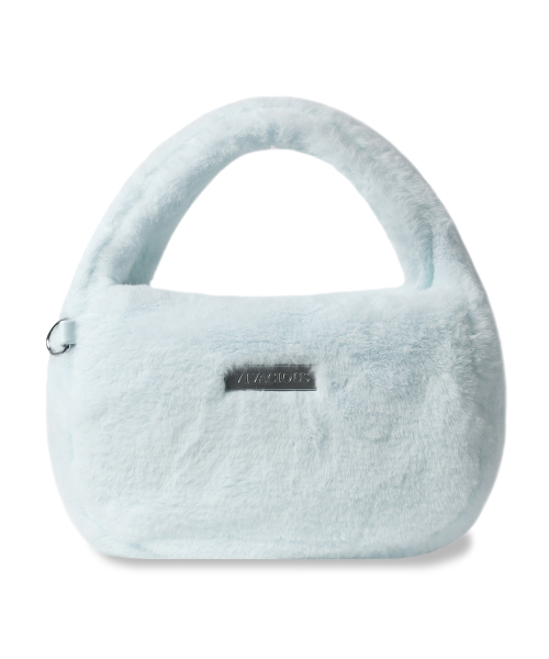 Vivacious（ビバシャス）の「Anne Fur Bag - 5COL（トートバッグ・レディース・ブルー/アイボリー/PINK・FREE）」の7枚目の写真