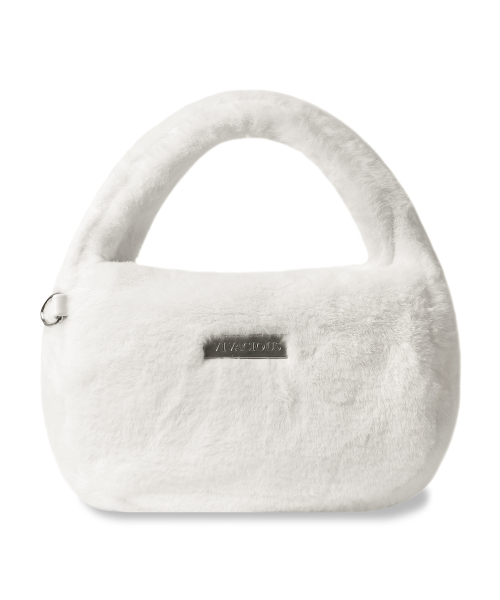 Vivacious（ビバシャス）の「Anne Fur Bag - 5COL（トートバッグ・レディース・ブルー/アイボリー/PINK・FREE）」の8枚目の写真