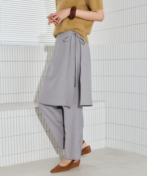 BARNYARDSTORM(バンヤードストーム)の「BARNYARDSTORM / ラップスカートパンツ 【JAPAN FABRIC】ハンドウォッシャブル(その他パンツ・レディース・グレー/ブラック・S/M)」の1枚目の写真