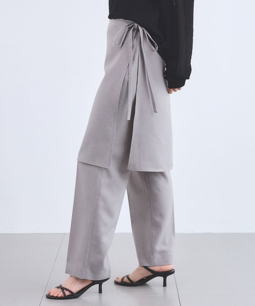 BARNYARDSTORM(バンヤードストーム)の「BARNYARDSTORM / ラップスカートパンツ 【JAPAN FABRIC】ハンドウォッシャブル(その他パンツ・レディース・グレー/ブラック・S/M)」の17枚目の写真