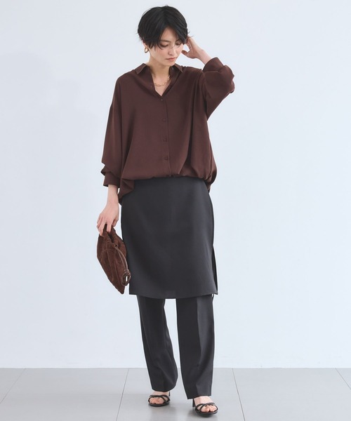 BARNYARDSTORM(バンヤードストーム)の「BARNYARDSTORM / ラップスカートパンツ 【JAPAN FABRIC】ハンドウォッシャブル(その他パンツ・レディース・グレー/ブラック・S/M)」の11枚目の写真
