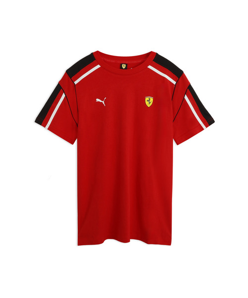 PUMA(プーマ)の「PUMA プーマ メンズ フェラーリ MT7 半袖 Tシャツ(Tシャツ/カットソー・メンズ・ブラック×レッド/レッド・LARGE/MEDIUM/SMALL/X-LARGE/X-SMALL)」の5枚目の写真
