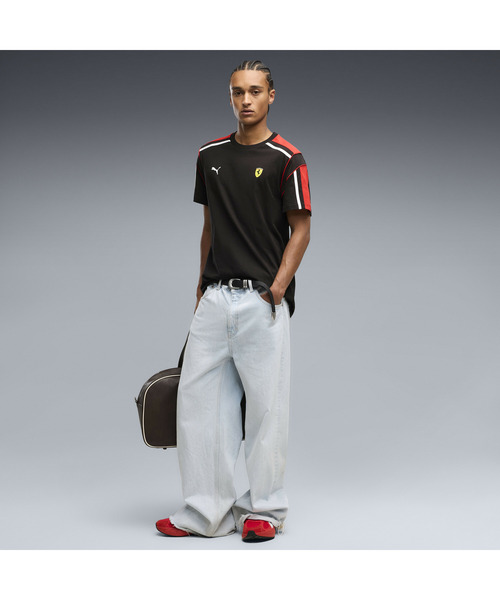 PUMA(プーマ)の「PUMA プーマ メンズ フェラーリ MT7 半袖 Tシャツ(Tシャツ/カットソー・メンズ・ブラック×レッド/レッド・LARGE/MEDIUM/SMALL/X-LARGE/X-SMALL)」の8枚目の写真