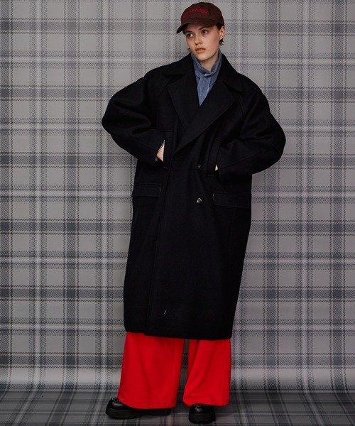 MAISON SPECIAL(メゾンスペシャル)の「【2026Autumn PRE-ORDER】Super 140 Balloon Sleeve Wool Long Coat/スーパー140バルーンスリーブウールロングコート(チェスターコート・レディース・ブラウン/ブルー/グレー/ホワイト/ブラック/ピンク・36/38)」の15枚目の写真