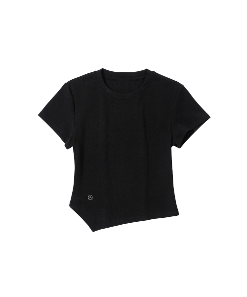 SECONDMONO（セカンドモノローグ）の「W. Oblique Slim Fit Short Sleeve T-Shirt [BLACK]_SEWTS005BLACK（Tシャツ/カットソー・レディース・その他・FREE）」の5枚目の写真