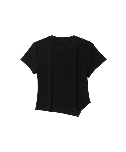 SECONDMONO（セカンドモノローグ）の「W. Oblique Slim Fit Short Sleeve T-Shirt [BLACK]_SEWTS005BLACK（Tシャツ/カットソー・レディース・その他・FREE）」の6枚目の写真
