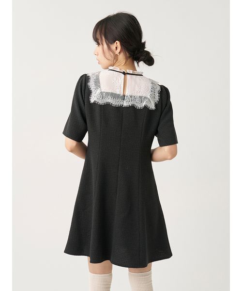 SNIDEL（スナイデル）の「【WEB限定】クラシカルカラーミニワンピース（ワンピース・レディース・ブラック/T/V・1/0）」の10枚目の写真