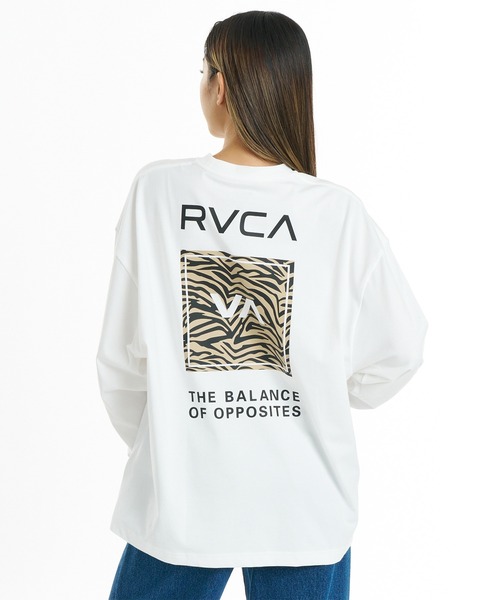 RVCA(ルーカ)の「RVCA/ルーカ バックプリント ロンT BG044051(Tシャツ/カットソー・レディース・ホワイト/ブラック/チャコールグレー/ヘザーグレー・S/M)」の2枚目の写真