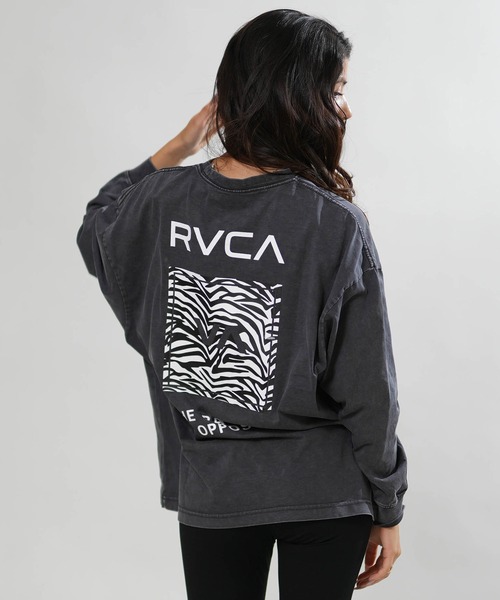 RVCA(ルーカ)の「RVCA/ルーカ バックプリント ロンT BG044051(Tシャツ/カットソー・レディース・ホワイト/ブラック/チャコールグレー/ヘザーグレー・S/M)」の3枚目の写真