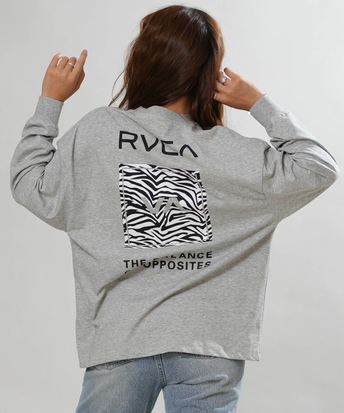 RVCA(ルーカ)の「RVCA/ルーカ バックプリント ロンT BG044051(Tシャツ/カットソー・レディース・ホワイト/ブラック/チャコールグレー/ヘザーグレー・S/M)」の4枚目の写真