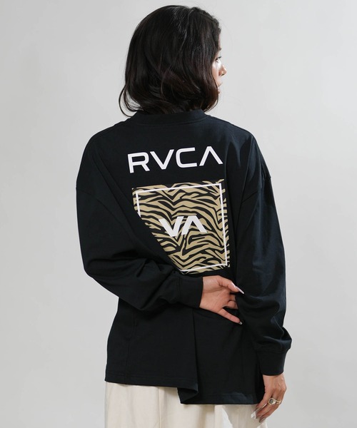 RVCA(ルーカ)の「RVCA/ルーカ バックプリント ロンT BG044051(Tシャツ/カットソー・レディース・ホワイト/ブラック/チャコールグレー/ヘザーグレー・S/M)」の1枚目の写真